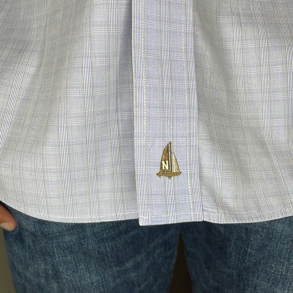 NORDSTROM MENS DRESS SHIRT BLUE - Picture 3 of 8